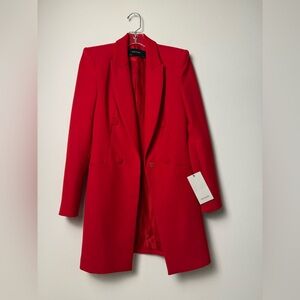 Zara Elegant Red Women's Blazer